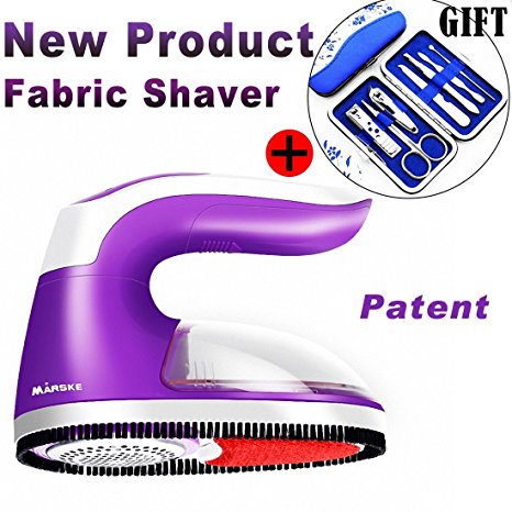 Sweater Shaver, Fabric Shaver, 2in1 Electric Remover Fuzz Fabric Saver and clothes roller brush, Battery Operated Clothes Shaver, Lint Electric Fabric Shaver for Sweater Knitwea (Purple)