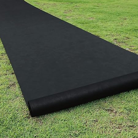 Becko Garden Weed Barrier Landscape Fabric, 80g Heavy Duty Foldable Horticultural Pad for Raised Bed, Ground Cover, Soil Erosion Control, UV Resistant (4 ft x 100 ft)