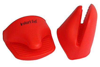 Instant Pot Silicone Mitts (Set of 2), Mini, Red