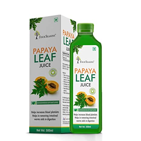 Four Seasons Ayurveda Papaya Leaf Juice | Platelet Booster 500ml