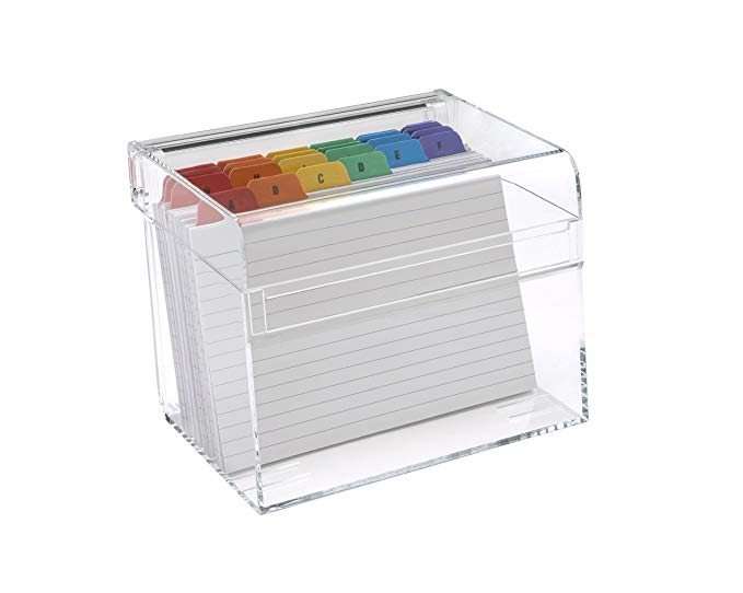 OSCO 6 x 4-Inch Clear Acrylic Index Box