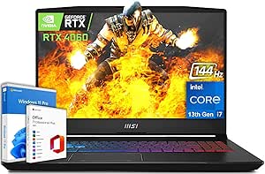 MSI Pulse 15 Gaming Laptop, 15.6" 144Hz FHD Display, 13th Gen Intel i7-13700H(14-core), GeForce RTX 4060, 32GB DDR5 RAM, 2TB SSD, Backlit Keyboard, Microsoft Office Lifetime License & Windows 11 Pro