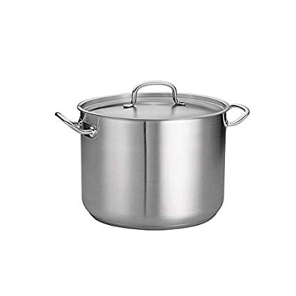 Tramontina 80117/580DS Pro-Line Stainless Steel Covered Stock Pot, 16-Quart