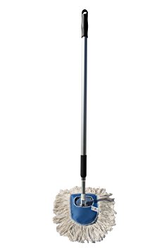 Nine Forty Industrial | Commercial Strength Ultimate Cotton Wedge Dust Mop Head with Aluminum Extension Handle and Frame | Hardwood Floor Mop