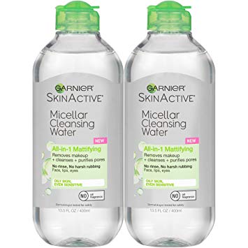 Garnier Skinactive Micellar Cleansing Water for Oily Skin, 2 Count