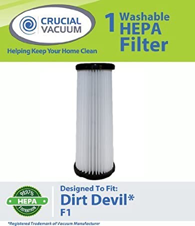 Think Crucial Dirt Devil F-1 Washable HEPA Filter; Fits Dirt Devil F-1; Part # 2-JC0280-000