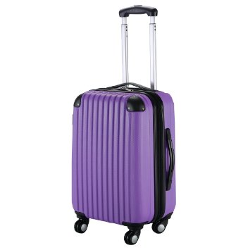 Goplus® New GLOBALWAY 20" ABS Carry On Luggage Travel Bag Trolley Suitcase (Purple)