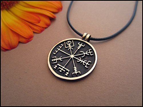 Vegvisir - A Viking Compass Pendant Viking Jewelry Necklace Amulet to show Way