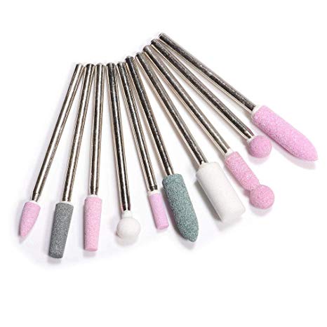 JACA Ceramic Nail Drill Bits Electric Manicure Head Replacement Device For Manicure Pedicure Polishing Mill Cutter Nail Files