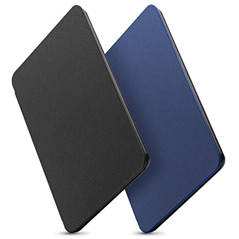 OMOTON Kindle Paperwhite Case (10th Generation-2018) 2 Pack, Smart Shell Cover with Auto Sleep Wake Feature for Kindle Paperwhite 10th Gen 2018 Released,Black Blue