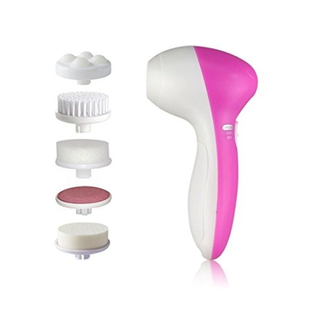 Sunreek™Skincare-facial Cleanser Brush Cleansing System 5-in-1 Multifunction Advanced Cleaning System