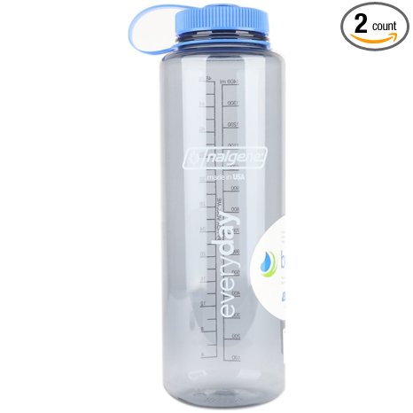 Nalgene Silo 48oz Tritan Wide Mouth Bottle - 2 Pack