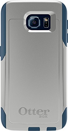 OtterBox COMMUTER SERIES for Samsung Galaxy S6 - Retail Packaging - Casual Blue (Sleet Grey/Dark Deep Water Blue)