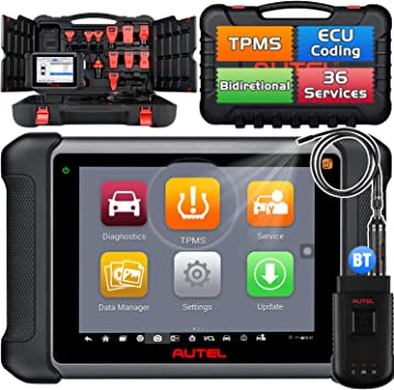 Autel MaxiSys MS906TS Automotive Diagnostic Tool, Same Functions as MS906 Pro-TS, 2022 Upgraded MS906BT/ MS906 Pro, ECU Coding & Bi-Directional, Full TPMS, 36  Services, FCA Autoauth, with $60 MV108