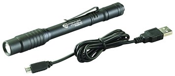 Streamlight Stylus Pro USB Rechargeable Penlight with Holster and Black/White LED