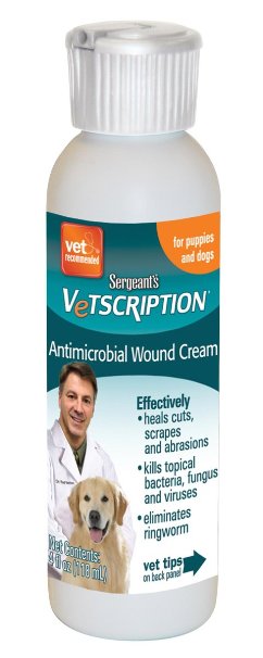 Sergeants Vetscription 4-Ounce Antimicrobial Wound Cream Dog