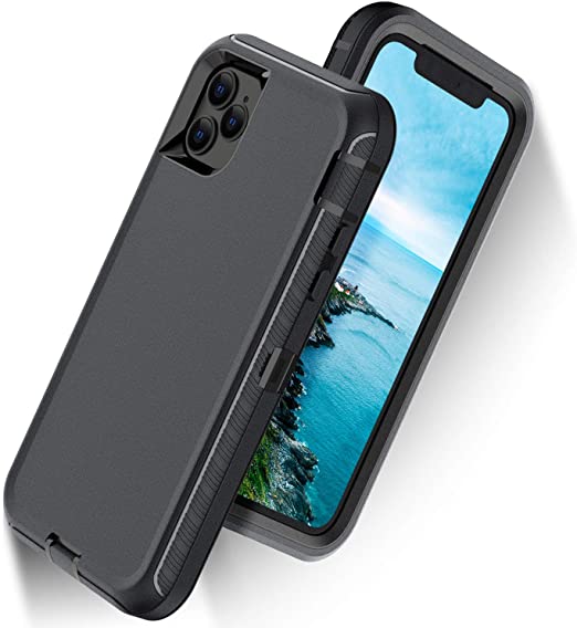 ORIbox Defense Case for iPhone 12 pro max, Shockproof Anti-Fall Protective case, Update Strong Protection, Sports Style, Black