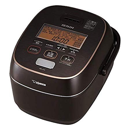 ZOJIRUSHI Pressure IH Rice Cooker (1.0L)" 極め炊き (KIWAME DAKI)" NW-JT10-TA (BROWN)【Japan Domestic Genuine Products】【Ships from Japan】