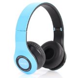 Bluedio Model B2 Colour Music Hi-Fi Rank Wireless and Bluetooth Headphones Blue