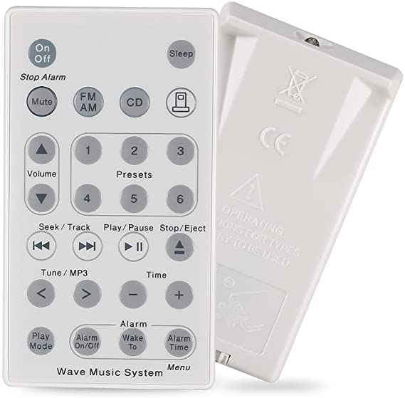 Remote Control for Bose Sound Touch Wave Music Radio System CD AWRCC1 White (Without Battery)