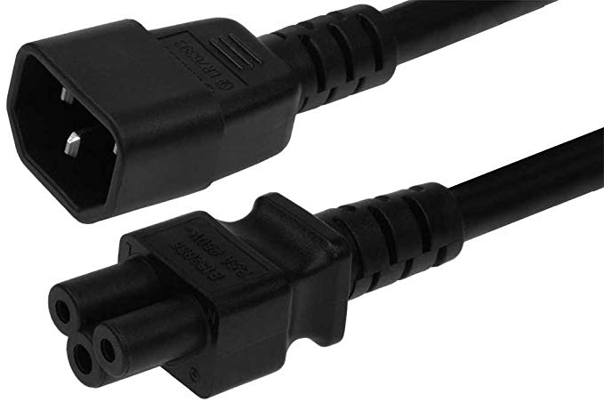 SF Cable, 3ft IEC C14 to C5, 18/3 SJT (2.5A 250V)