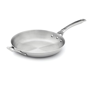 Calphalon 1948233 Signature Stainless Steel Omelet Pan, 12", Silver