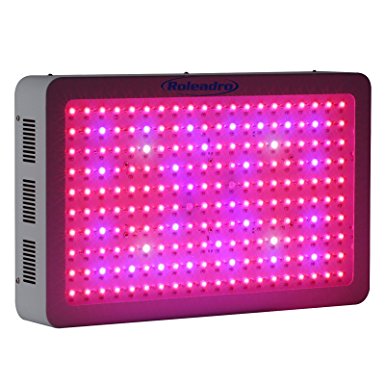 Roleadro 600w LED Plant Grow Light 9 Bands with IR and UV for Greenhouse Indoor Flower Plant Growing Hydroponics Lamp 440x280x75mm