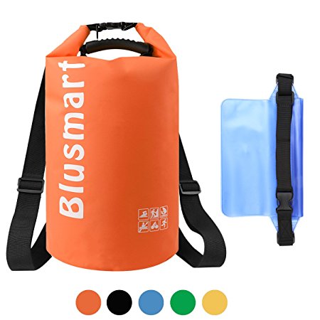 Blusmart 10L/20L Waterproof Dry Bags   Waterproof Waist Pouch, Perfect for Kayaking / Boating / Canoeing / Fishing / Rafting / Swimming / Camping / Snowboarding