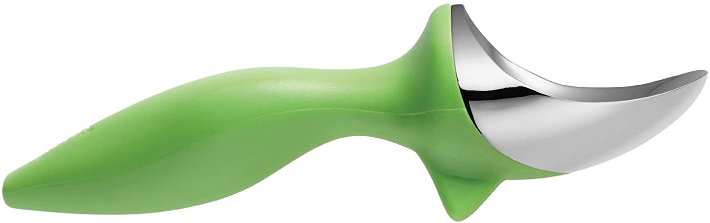 Tovolo Tilt Up Ice Cream Scoop, Ergonomically Balanced Handle, Chrome Plated, Dishwasher Safe, Spring Green