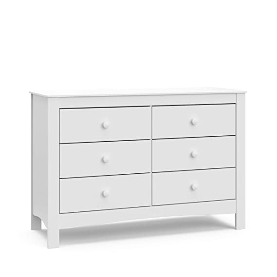 Graco Noah 6 Dresser, 6 Drawer, White