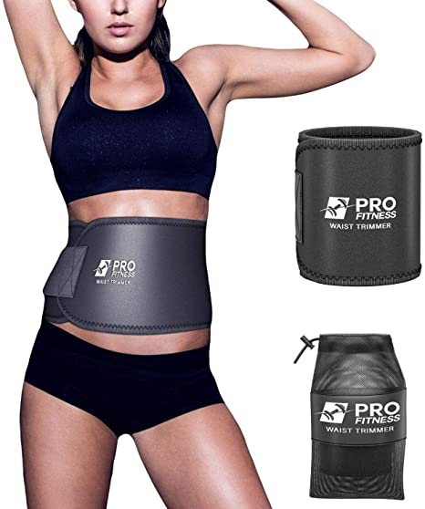ProFitness Waist Trimmer for Women & Men - Premium Ab Toner/Stomach Shaper for Women – Comfortable Waist Trainer & Lumbar Support