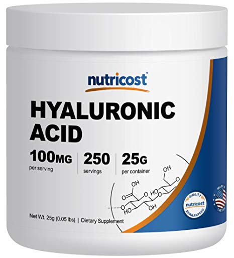 Nutricost Hyaluronic Acid Powder 25 Grams, High Quality, Non-GMO and Gluten Free