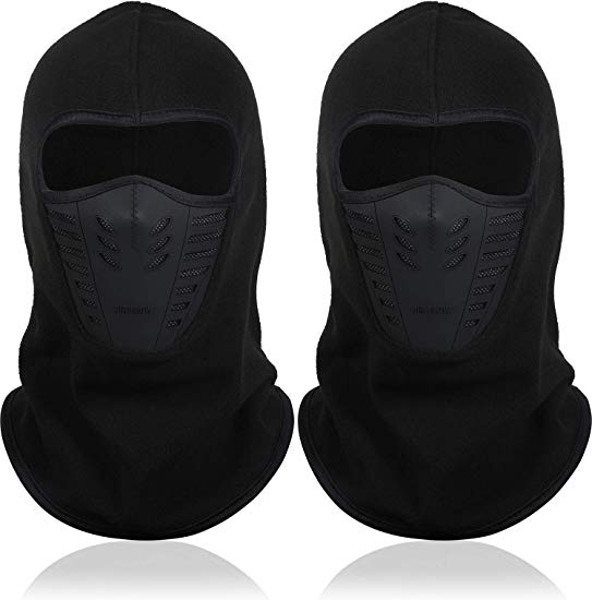 2 Pieces Balaclava Face Mask Ski Windproof Mask Motorcycle Sports Full Face Headwear