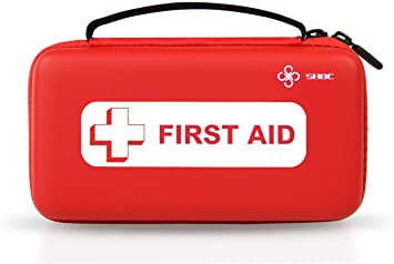 SHBC Emergency Travel First Aid Kit (152 Pieces) Compact Mini Waterproof Bag with Survival Medical Items for Car, Home, Travel, Hiking, Office, Outdoors, Boat, Camping, Workplace, and School.