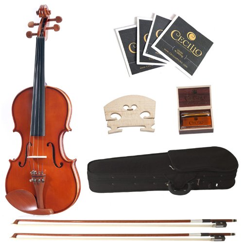 Cecilio 3/4 CVN-200 Rosewood Fitted Solid Wood Violin