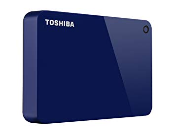 Toshiba Canvio Advance 4TB Portable External Hard Drive USB 3.0, Blue (HDTC940XL3CA)