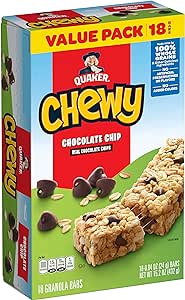 Quaker Chewy Granola Bars, Chocolate Chip, 18 Bars