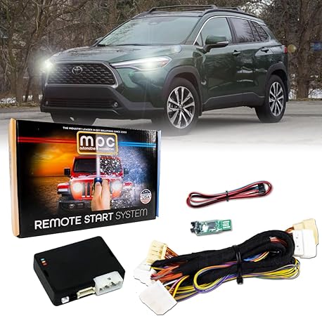 MPC Factory Remote Activated Remote Starter for 2022-2023 Toyota Corolla Cross Gas Push-to-Start with T-Harness - Factory Key Fob Activated