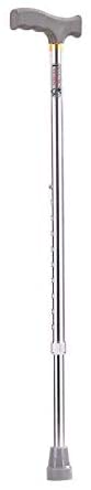 iWalk imported aluminium walking stick for old people (Light Weighted & Heavy Duty) - Silver