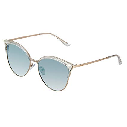 JOJEN Semi Rimless Cateye Polarized Sunglasses for Women Metal&TR90 Frame JE015
