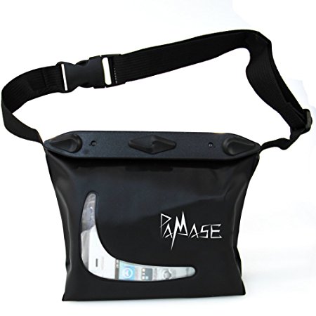 PAMASE Waterproof Floatable Waist Bag/Dry Pouch with Waist Strap for Kayak Boating Swimming Fishing