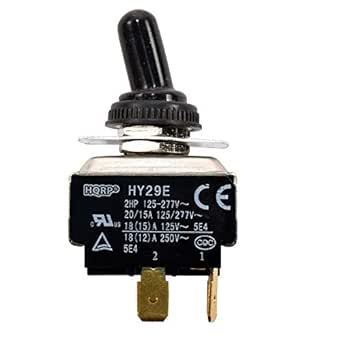 HQRP 4-Pin Toggle Switch Compatible with HY29E ON-Off Steampunk Applications, Lamp, Trailer Restorations, DIY Projects, Expobar Brewtus IV IV-R, Rocket Appartamento Espresso Machine