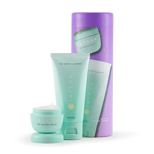 Tatcha Mini Water Cream & Deep Cleanse Set: Balancing, Cleanse   Hydrate