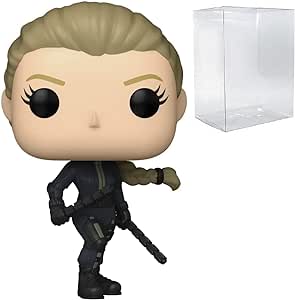 POP Marvel: Hawkeye - Yelena Belova [Black Widow] Funko Vinyl Figure (Bundled with Compatible Box Protector Case)