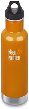 Klean Kanteen Classic Double Wall Vacuum Insulated Stainless Steel Water Bottle with Leak Proof Loop Cap