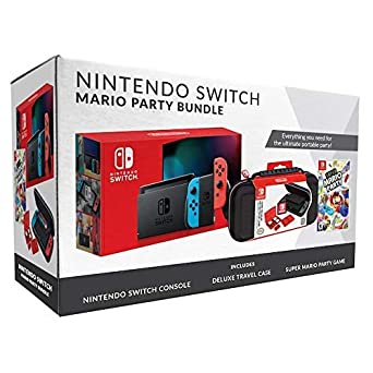 Nintendo Switch Bundle with Mario Party & Case