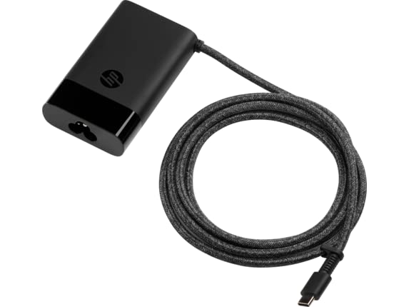 HP USB-C 65W Laptop Charger, 65W, Type-C USB, AC Adapter (671R2AA)