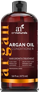 ArtNaturals Organic Argan-Oil Conditioner for Hair-Regrowth - 16 Oz - Sulfate Free - Treatment for Hair Loss and Thinning - Growth Product For Men & Women - Infused with Biotin