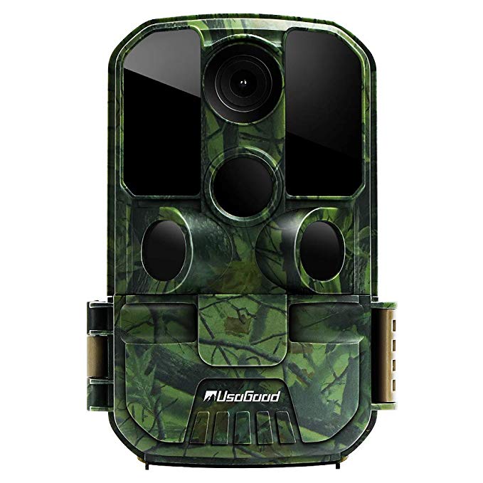 [New Version] Usogood Trail Game Camera 20MP 1080P No Glow Night Vision Hunting Camera Motion Activated IP66 Waterproof 2.4" LCD for Outdoor Wildlife, Garden, Animal Scouting and Security Surveillance