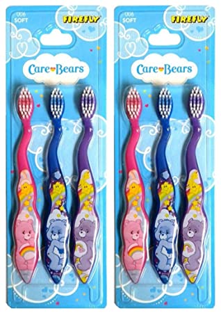 Care Bears Children's Soft Bristle Toothbrushes, 3 Pack (Pack of 2)